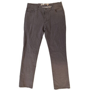 Converse Jeans‎ Mens 36 Gray Chuck Slim Denim 5 Pocket Slim Fit Star Rivet Twill